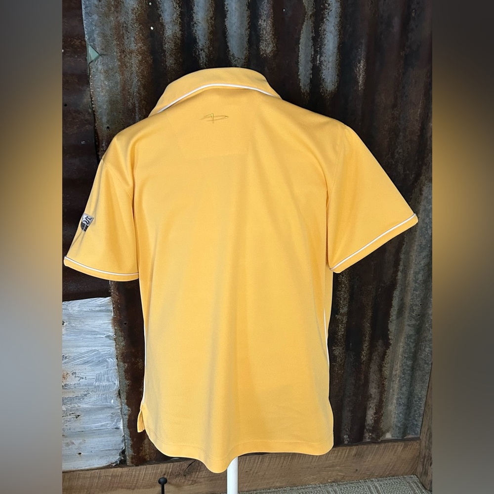 Perry Ellis Golf Cool swing Polo Shirt-Yellow-Size Large - Picture 8 of 8